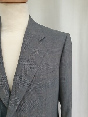 SAINT ANDREWS x LUCIANO BARBERA 39/49 Prince of Wales Anzug Kostüm Sommer Wolle
