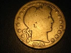 1904-O 90% Silver Barber Half Dollar Good BETTER DATE