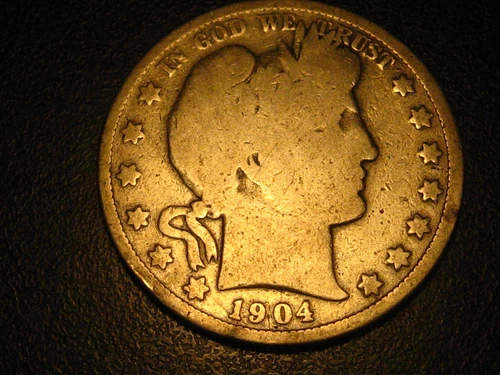 1904-O 90% Silver Barber Half Dollar Good BETTER DATE