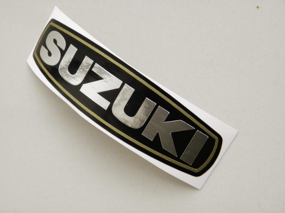 Suzuki GT750 TS100 TS125 TS 100 125 Crankcase Engine Cover Emblem