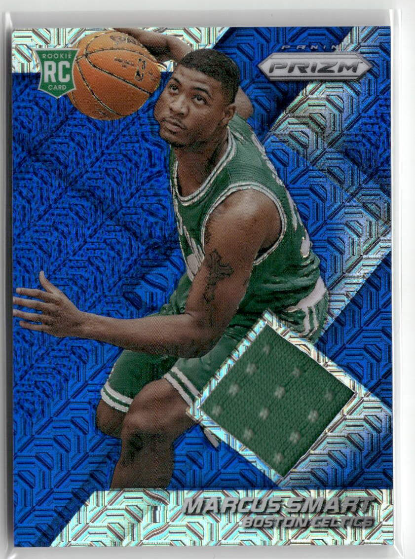 2014-15 Panini Prizm #71 Marcus Smart Jerseys Prizms Blue Mojo CELTICS ☘️82