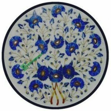 18'' Marble Table Top Center Coffee pietra dura antique Home Decor Inlay w162