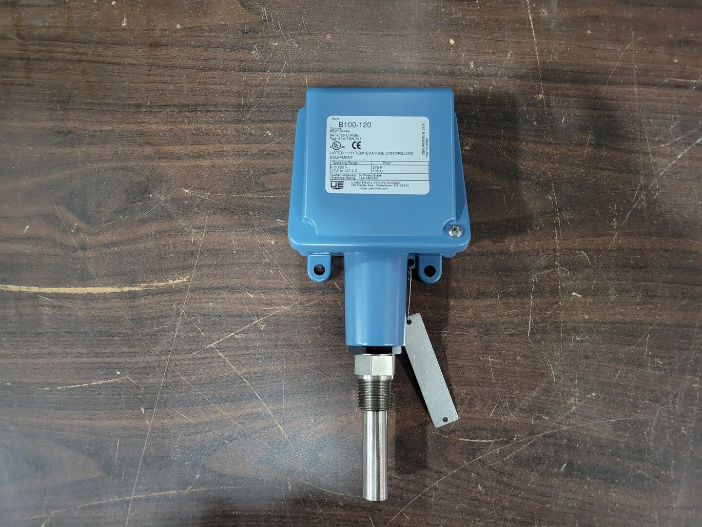 United Electric Temperature Switch B100-120
