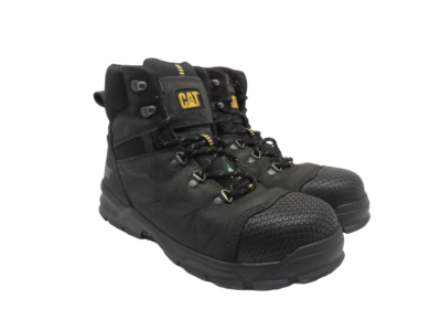Unisex Black Safety Work Boot Men’s Size 9.5W or Women’s 11W Men Georgia Boot Amplitude Composite Toe Waterproof Black  main image 3