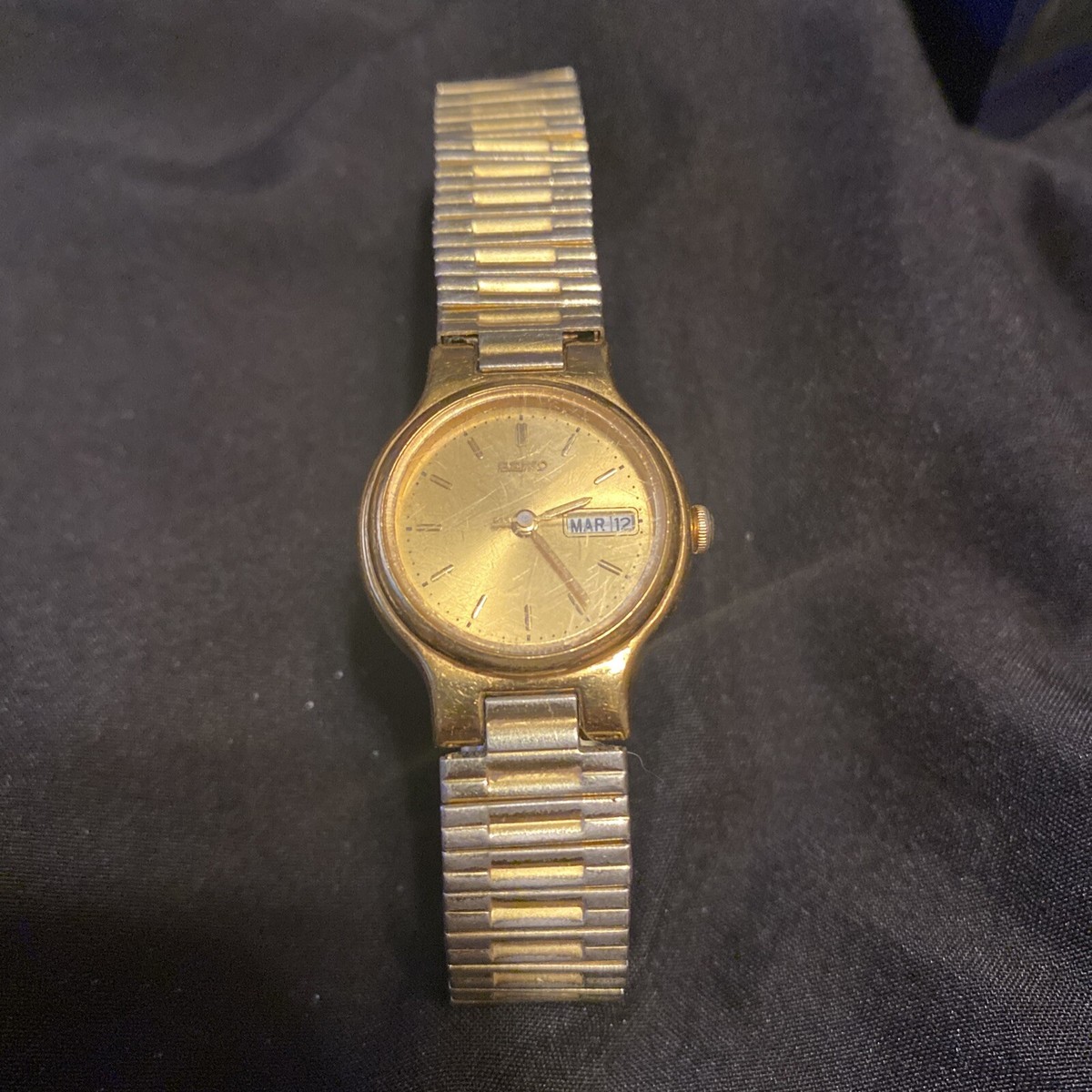 Gold Tone Women's Seiko Dress Watch | eBay Gold Tone Women's Seiko Dress Watch | eBay