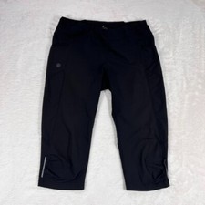 Athleta Leggings Womens Medium Black Cropped Breathable Exercise Pant