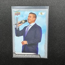 Justin Roberts #96 AEW Upper Deck 2022 All Elite Wrestling Trading Card.