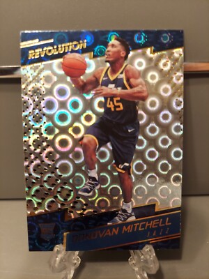   DONOVAN MITCHELL ROOKIE GROOVE PARALLEL 17-18 REVOLUTION RC #125 JAZZ CAVS  