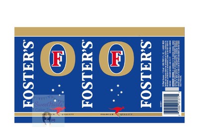 fosters beer can bottle label edible printed icing cake decoration ebay