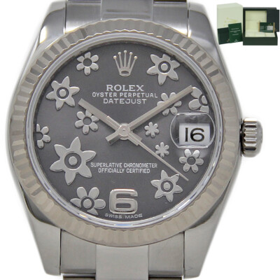 Rolex Datejust 31mm Floral 178274 Steel Oyster Automatic FACTWARANTYCARD #1680-1