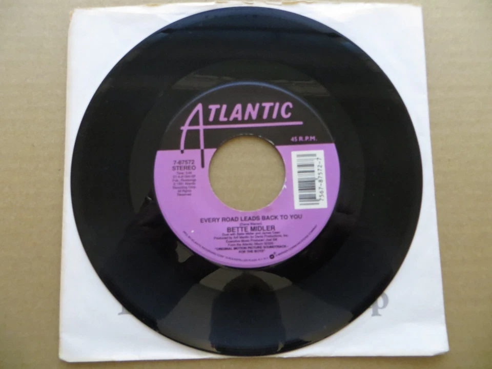 Bette Midler – Every Road Leads Back To You - 1991 - Atlantic 7-87572 7" Single - Image 3 of 4