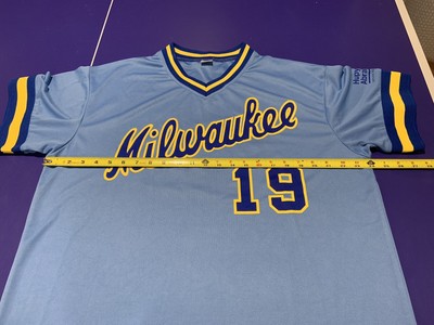 Milwaukee Brewers No 19 Robin Yount Throwback Pullover