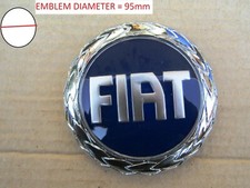 FOR FIAT PUNTO 99- DOBLO STILO PANDA FRONT REAR EMBLEM BADGE BLUE DIA = 95mm NEW