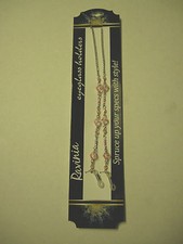 Eyeglass Holder, Pink Beads, By DM Merchandising, 24", Brand New