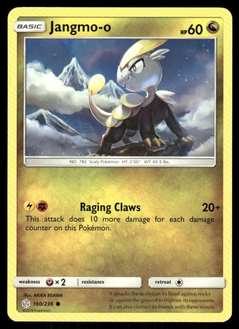 Jangmo-o 160/236 Cosmic Eclipse Pokemon TCG trading card