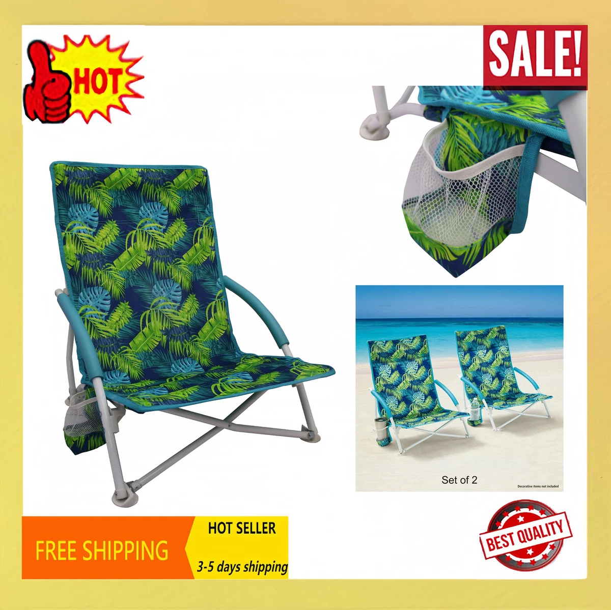 Mainstays folding beach chair hot sale