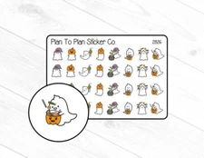 2826~~ Halloween Ghosts Planner Stickers.