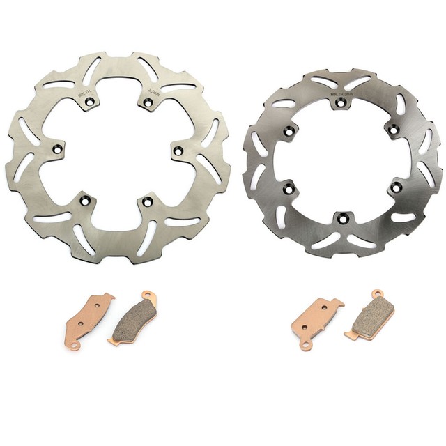 Front Rear Brake Disc Rotor + Pads SUZUKI DRZ400S DRZ400E DRZ400 S/E