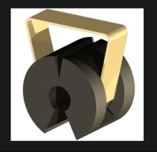 OCM 25UCR Ultra C Ring Snap Tie Waterseal Clip - 100 pcs - 1/4"