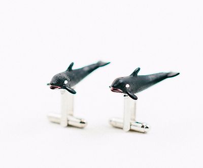 Orca Killer Whale Cufflinks--Marine Seaworld Ocean Aquatic Nature Animal