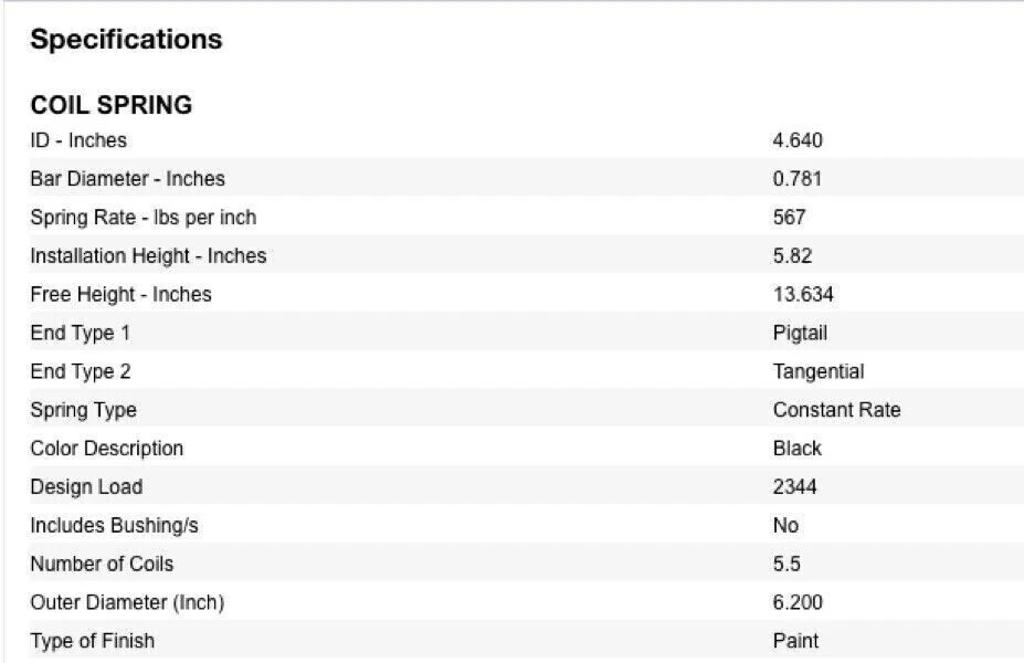 Новый комплект из 2 передних пружин катушки MOOG для замены Chevy GMC от оригинального производителя No 15801393 постоянный - Изображение 3 из 4