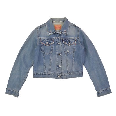 REPLAY Damen Jacke M 38 Jeansjacke Blazer blau Woman Jacket