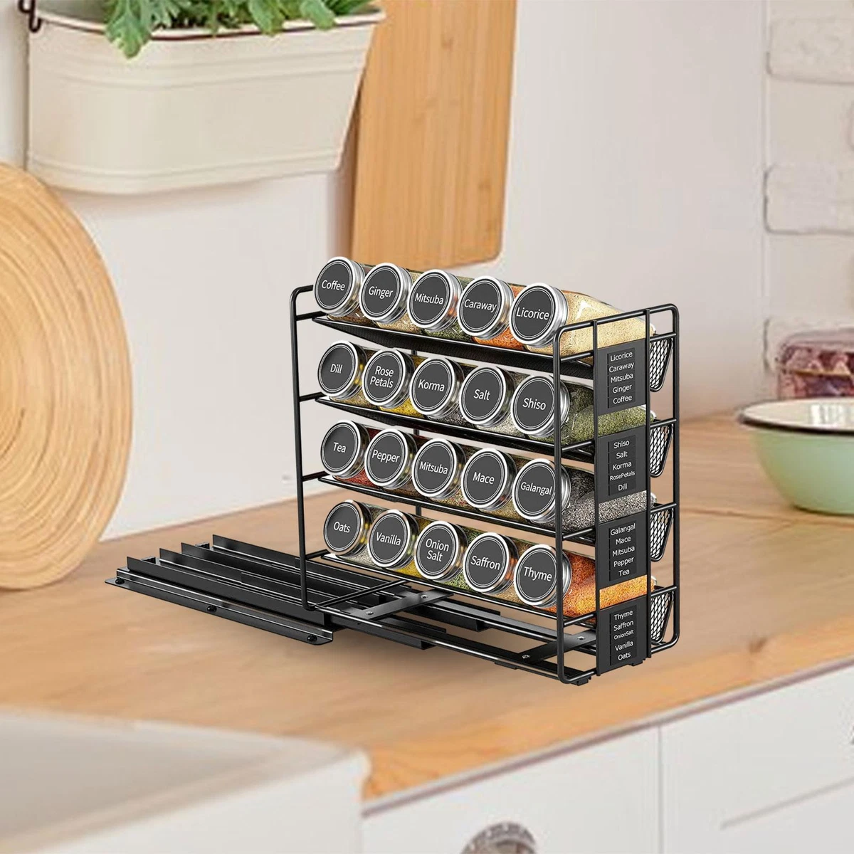 Sliding cheap spice rack