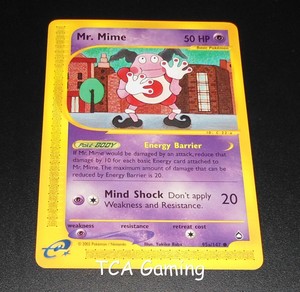 Mr Mime 95a147 Aquapolis Set Common Pokemon Card
