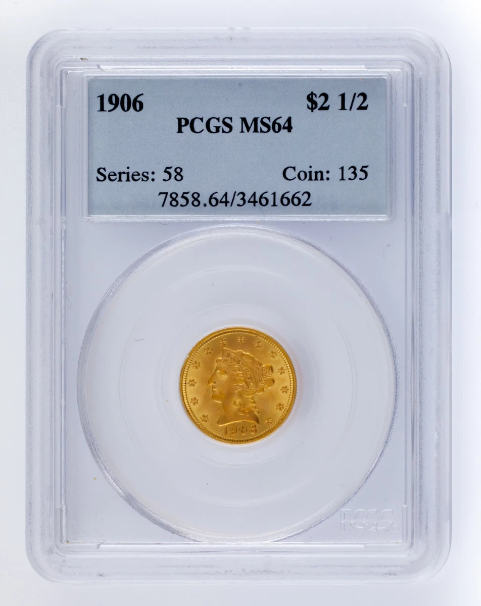 1906 Year Quarter Eagle $2.50 US Gold Coins (Pre - 1933) for sale