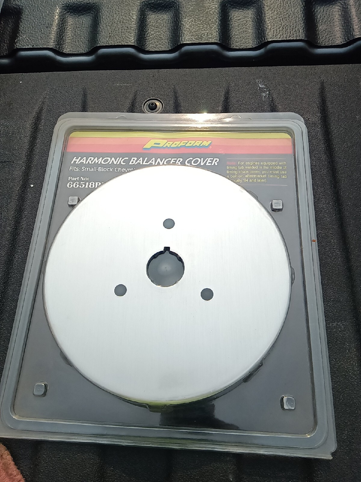 SBC 8 INCH BALANCER COVER Proform 66518BLTC Aluminum Harmonic Balancer