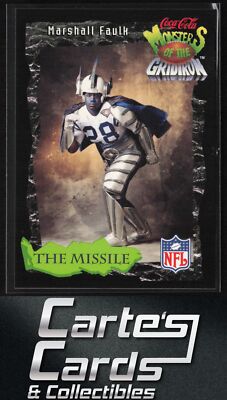 Marshall Faulk 1994 Coca-Cola Monsters of the Gridiron #13 Colts Hall of Fame RC