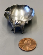 12/07   Vintage Sterling Silver Figural Llama Open Salt Dip, Mexico 1940’s