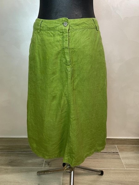 Women C.P. Company Skirt Green Linen L