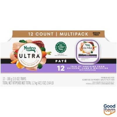Nutro Ultra Chicken, Lamb, Salmon, Superfoods Adult Wet Dog Food - 3.5oz