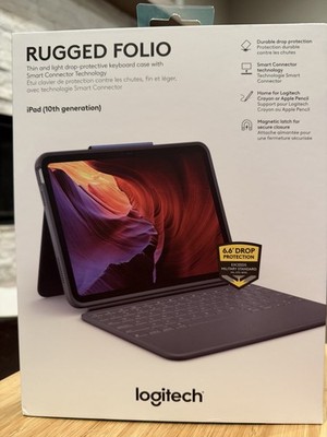 Logitech Rugged Folio Keyboard Case for iPad (10th Generation)   NEW 