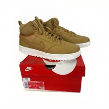 Nike Size 9.5 Court Vision Winter Mid Elemental Gold Style DR7882-700
