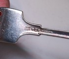 Single Gorham Etruscan Greek Key Sterling Youth Fork 6" Pat. 1913, Mono — photo 7
