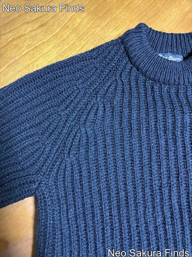 Vintage 80s Peter Storm Black Wool Sweater - Made in UK, Size S image 7