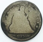 1876 CC SEATED LIBERTY QUARTER! RARE FIND! STUNNING! OUTRAGEOUS! WOW! NR #P1955