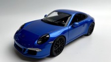 Schuco 1:18 Porsche 911 Carrera GTS Coupe Blue Full Open Car Model Original Box