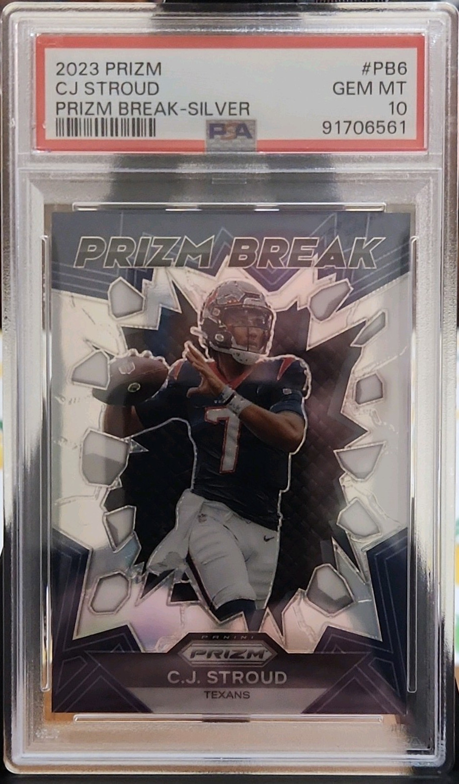 CJ Stroud Panini Prizm Break #PB6 Silver