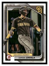 2024 Bowman Prospects #BP-57 Samuel Zavala San Diego Padres Baseball Card 34639