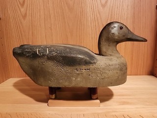 Excellent 1940s Herters Original Cedar Body Mallard Wooden Duck Decoy Waseca MN