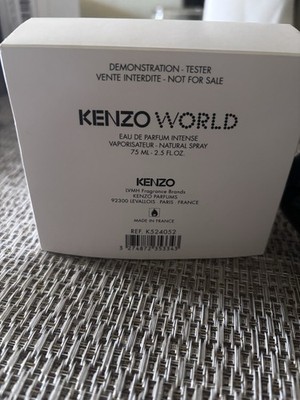 KENZO World Eau de Parfum Intense 75ml / 2.5oz Tester new in box Madein France