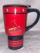 St Louis Cardinals MLB Tall Ceramic Coffee Mug With Lid Boelter Brands 2011-2012