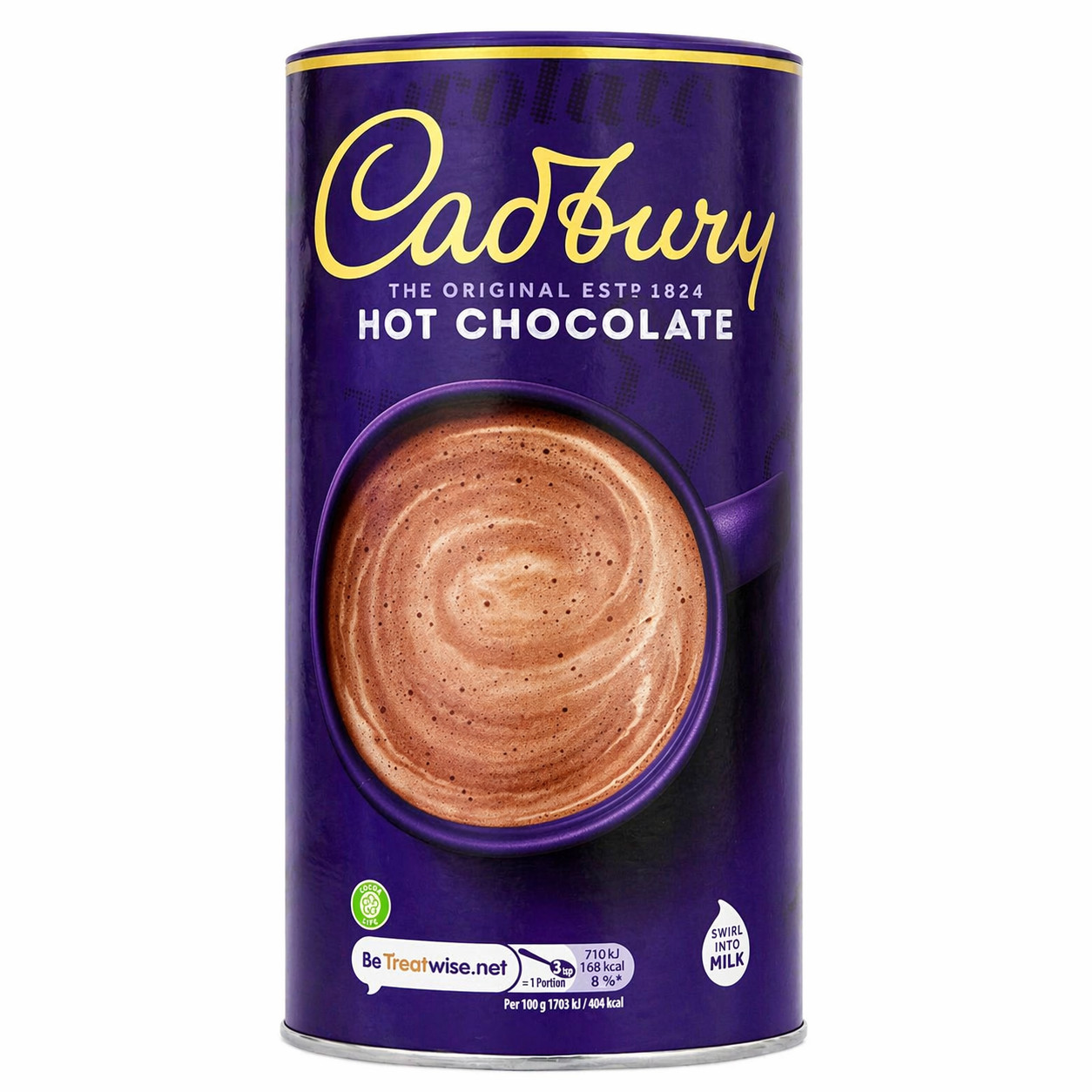 Hot Chocolate Cadbury Cocoa Original Powder Drink 750g Resealable Tin Creamy Mix