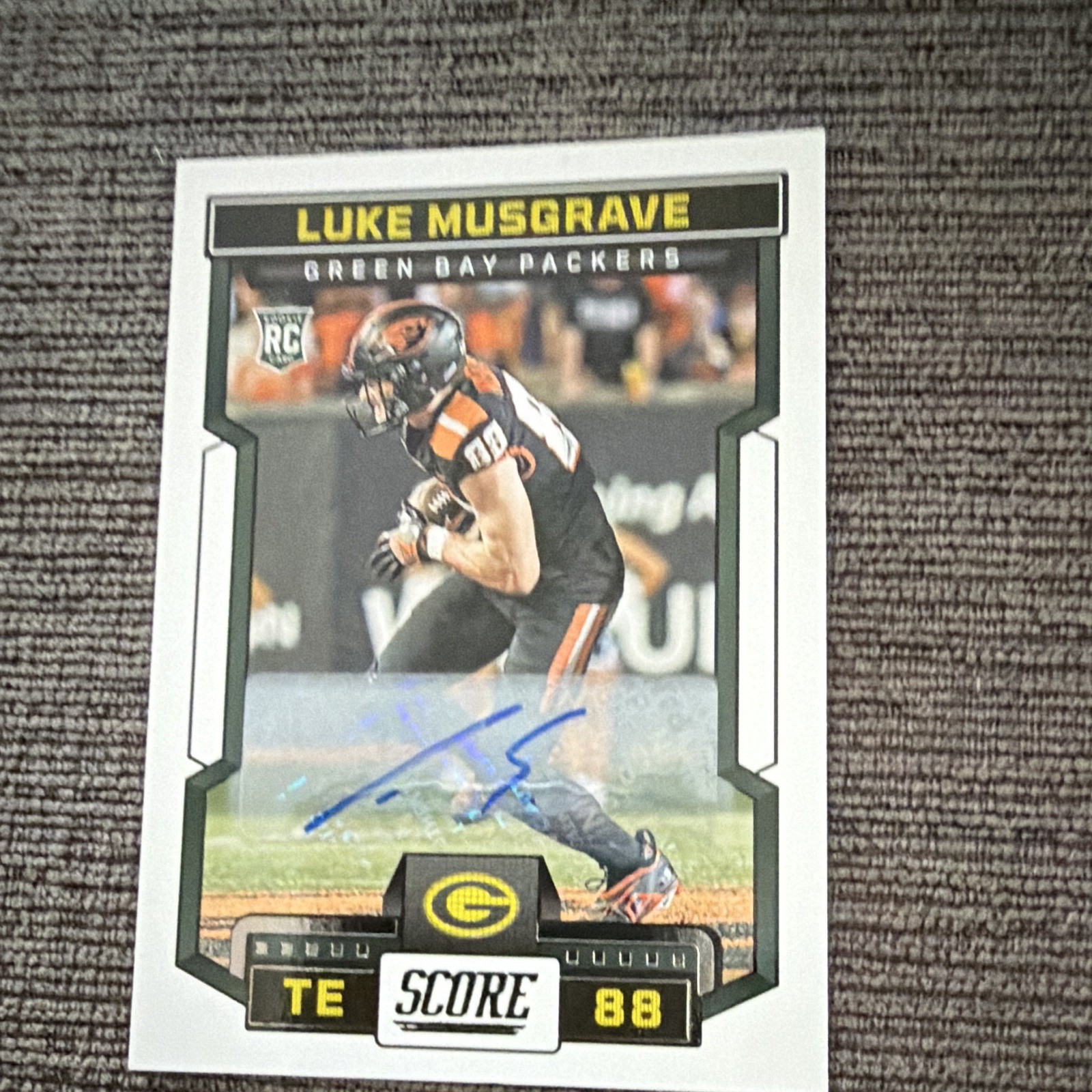 Luke Musgrave Panini Score #340 Autograph