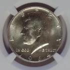 1964p NGC MS66 Silver JFK KENNEDY 1/2 $ BLAST WHITE