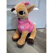 Dan Dee Clarice Rudolph Red Nosed Reindeer Plush 14" Stuffed Animal Christmas