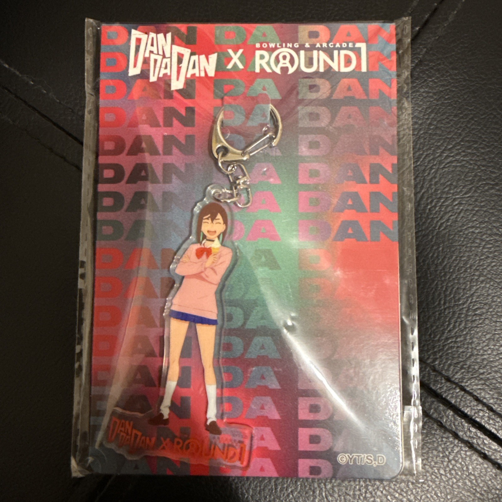 New DanDaDan Round1 Anime Momo Ayase Acrylic Keychain Keyholder